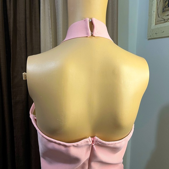 Sexy Mini Birthday Cocktail Dress Women Pink Mini Dress - Picture 11 of 13